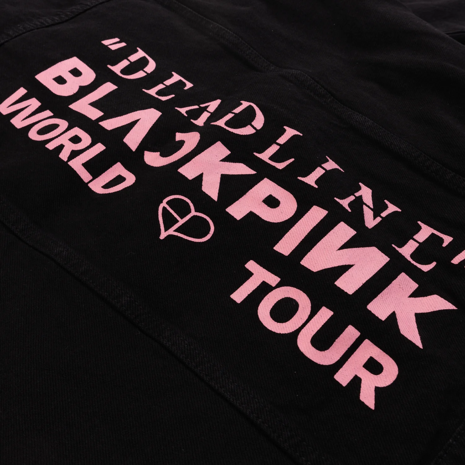 BLACKPINK Denim Jacket Dark Grey - Image 4